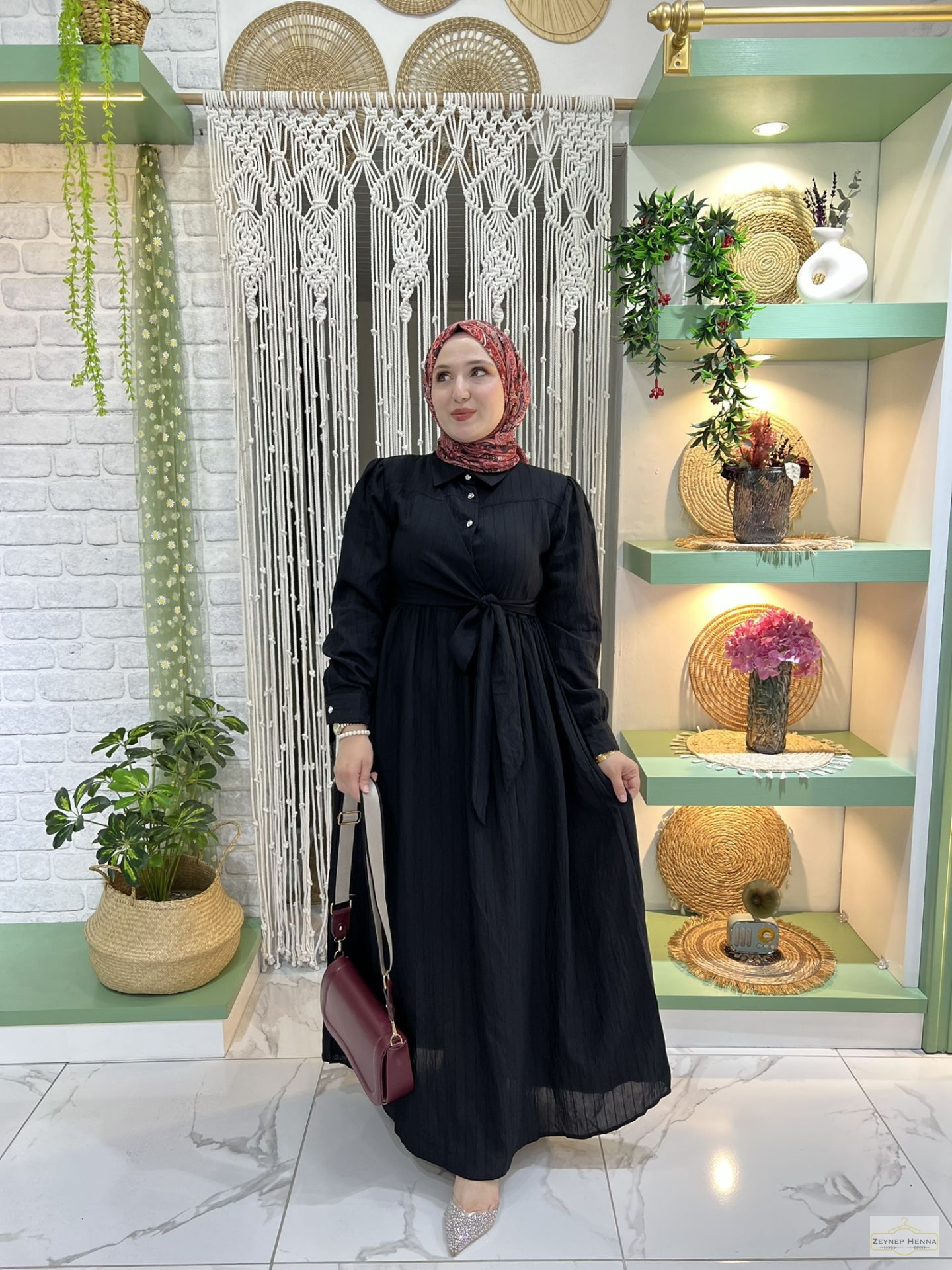 Ayla Siyah Elbise