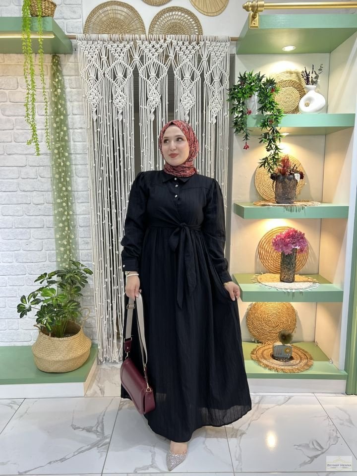 Ayla Siyah Elbise