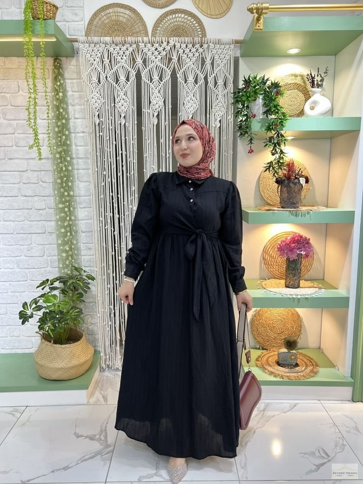 Ayla Siyah Elbise