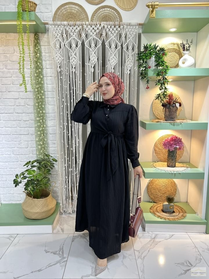 Ayla Siyah Elbise