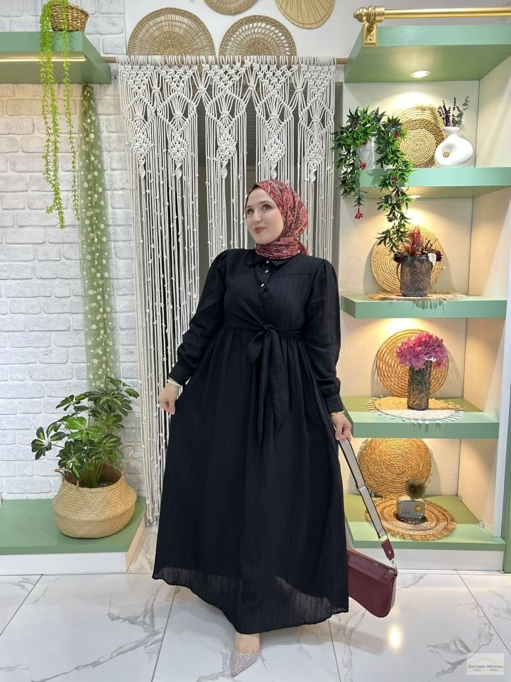Ayla Siyah Elbise