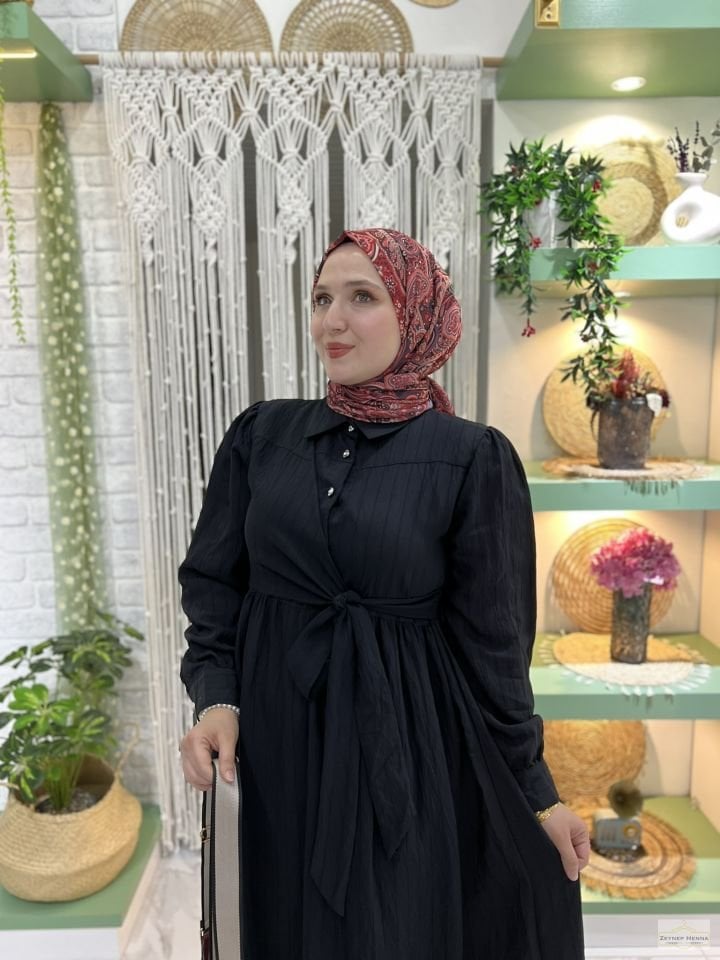 Ayla Siyah Elbise