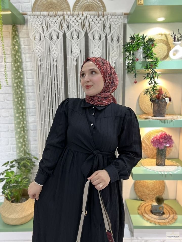 Ayla Siyah Elbise