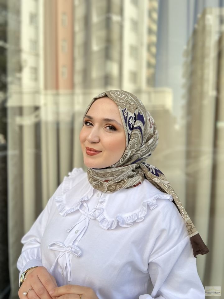 Etnik Gülfem Vizon Pamuk Şal