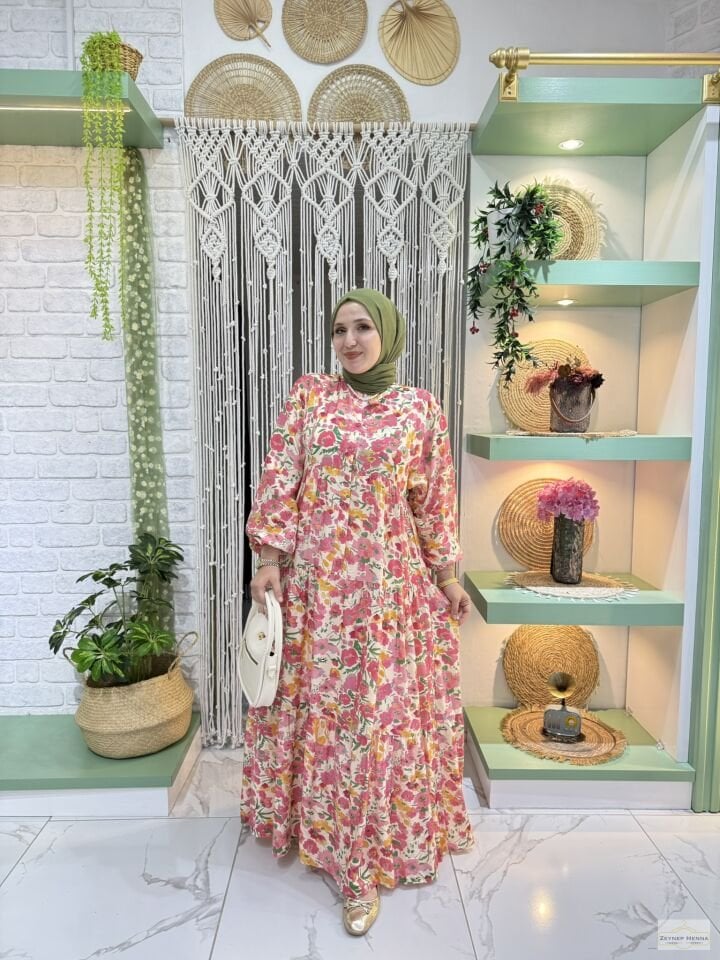Mango Pembe Elbise