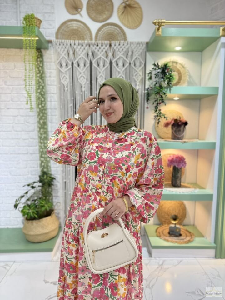 Mango Pembe Elbise
