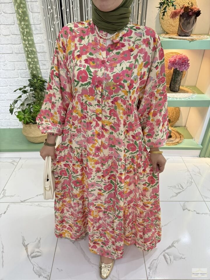 Mango Pembe Elbise