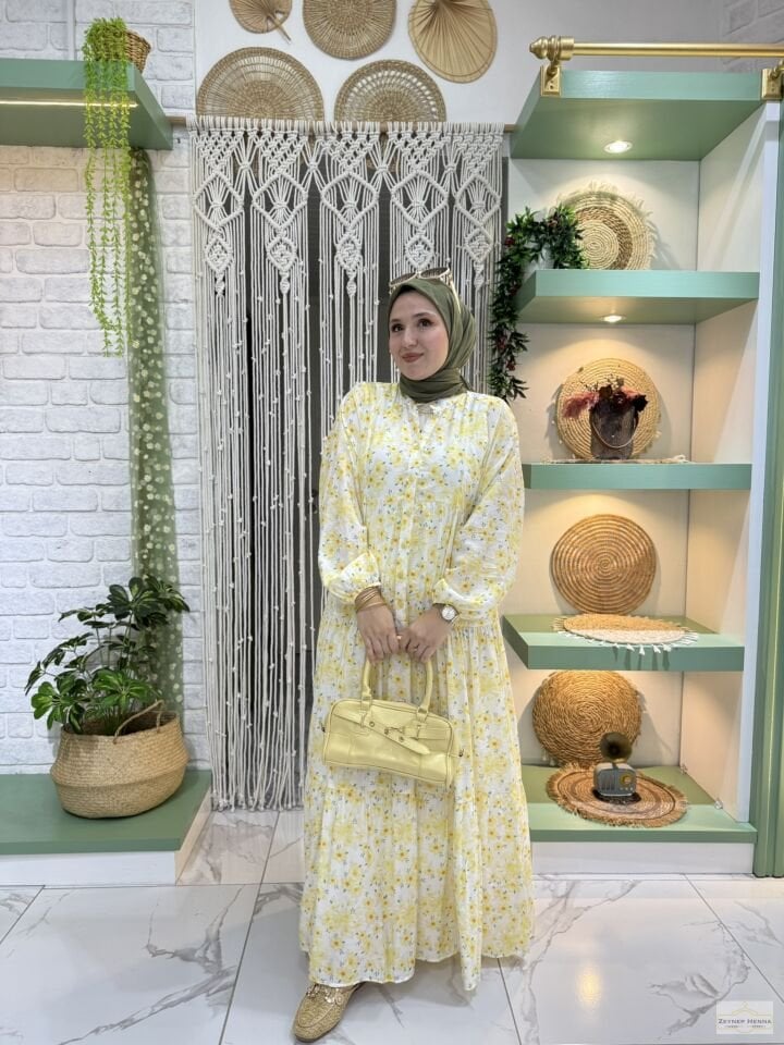 Yonca Sarı Elbise