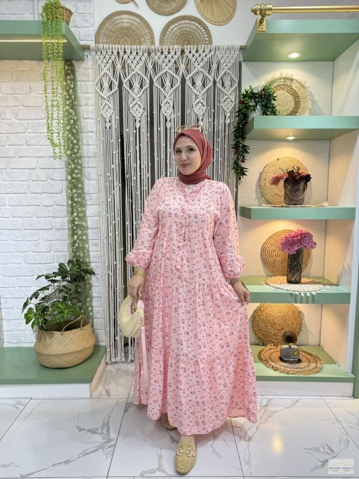 Çıtı Pıtı Şeker Pembe Elbise