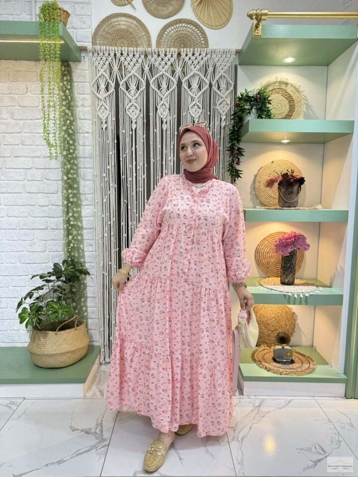 Çıtı Pıtı Şeker Pembe Elbise