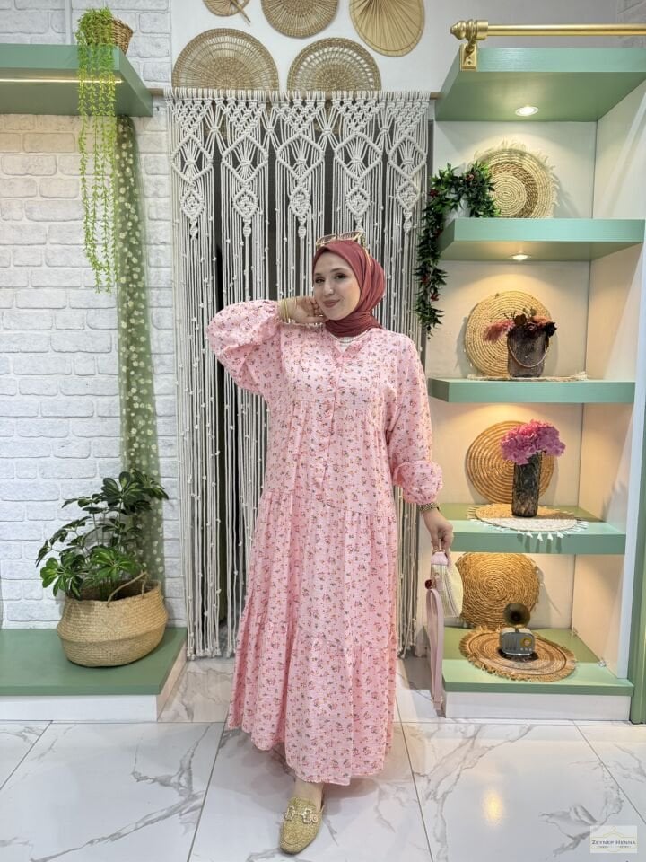 Çıtı Pıtı Şeker Pembe Elbise