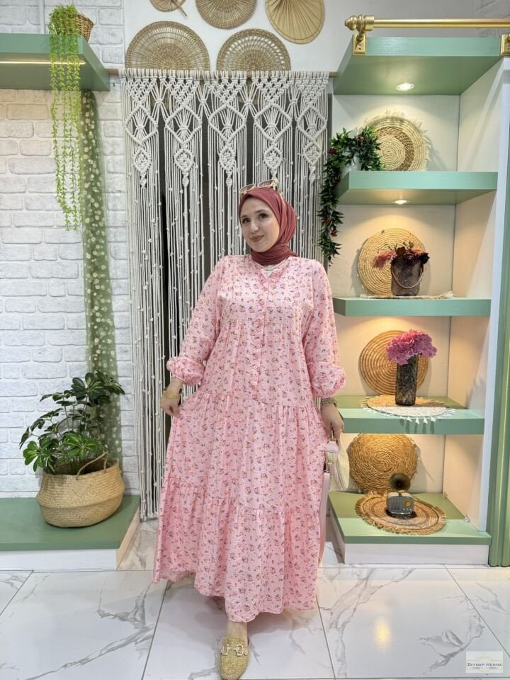 Çıtı Pıtı Şeker Pembe Elbise