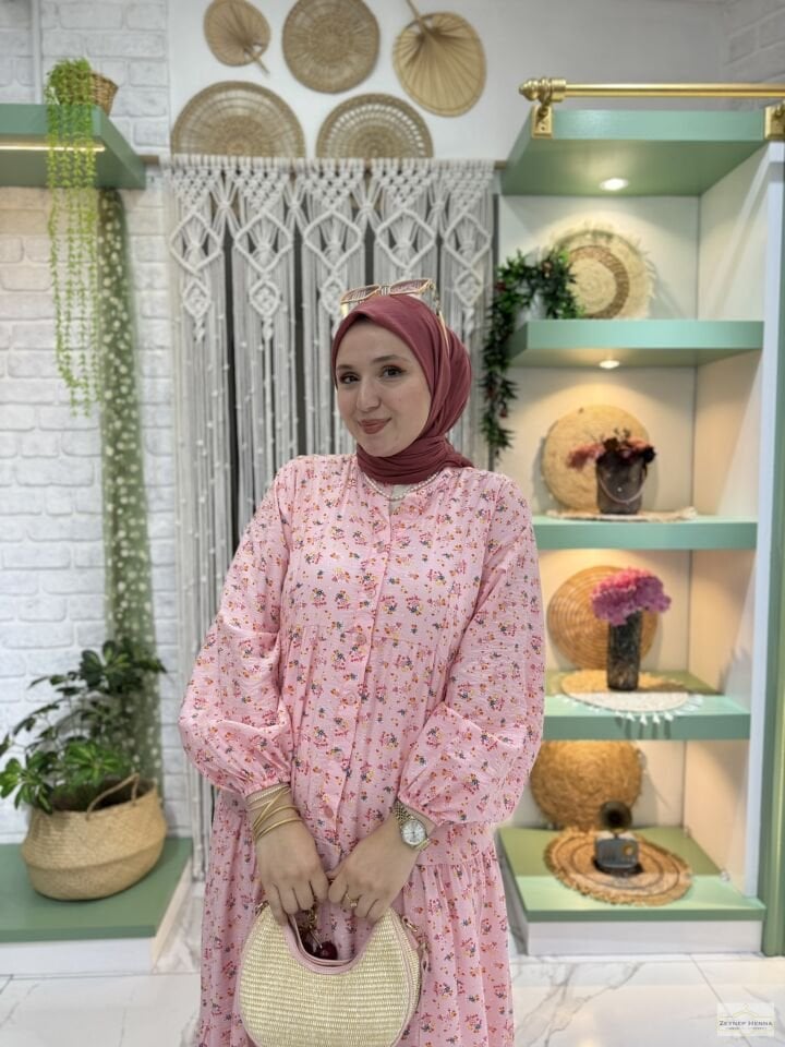 Çıtı Pıtı Şeker Pembe Elbise