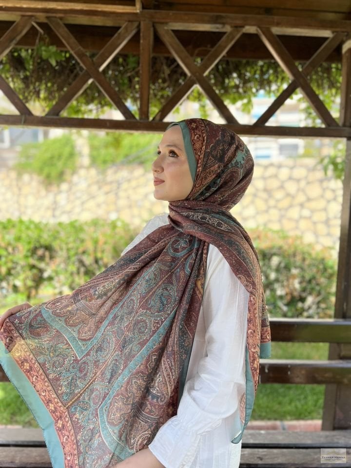 Mahi Devran Mint Pamuk Şal