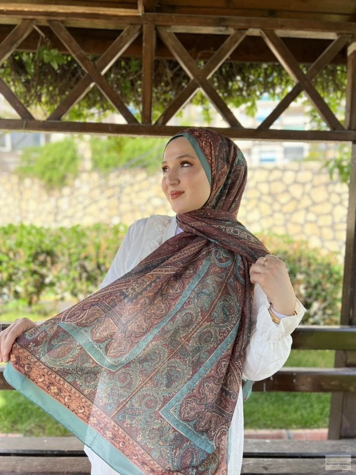 Mahi Devran Mint Pamuk Şal