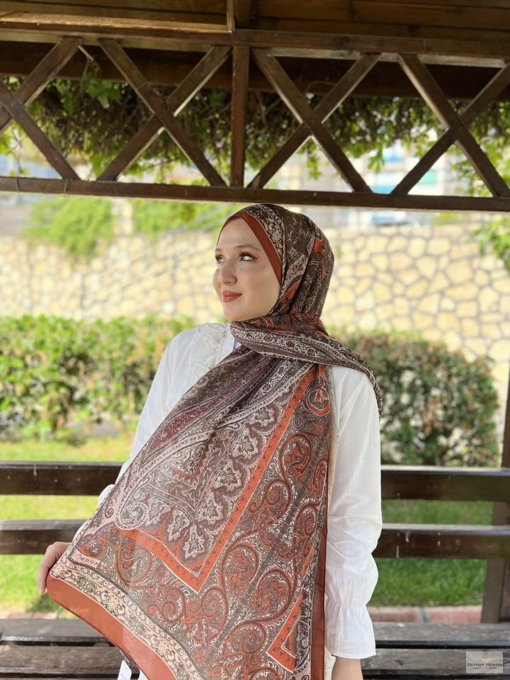 Mahi Devran Bakır Pamuk Şal