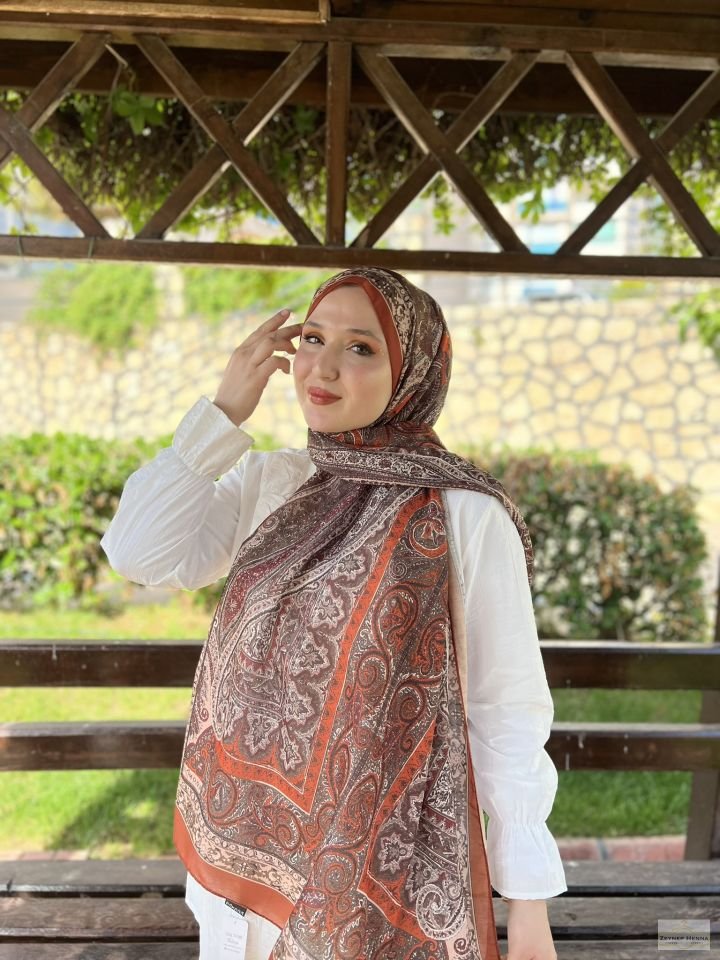 Mahi Devran Bakır Pamuk Şal