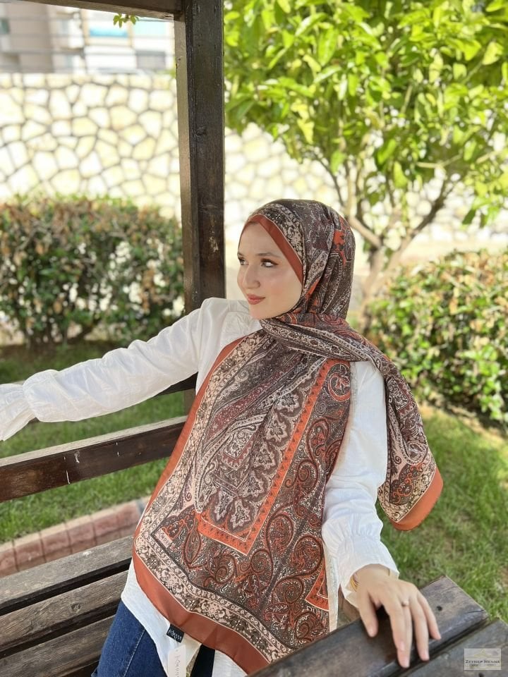 Mahi Devran Bakır Pamuk Şal