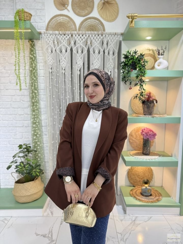 Classic Kahve Blazer Ceket