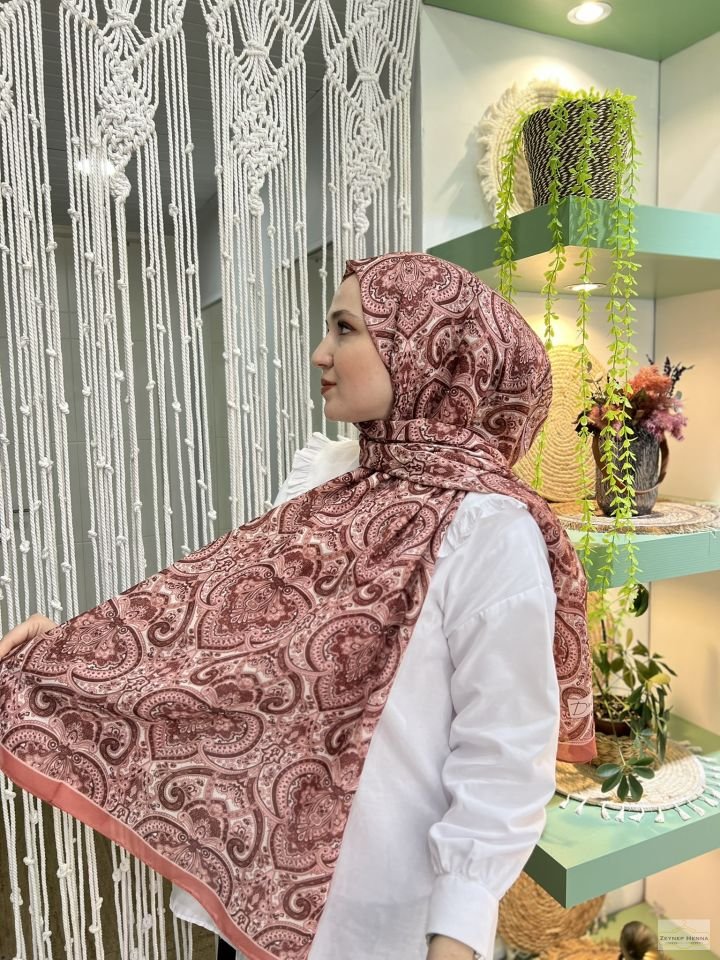 Soft Desen Somon Pamuk Şal