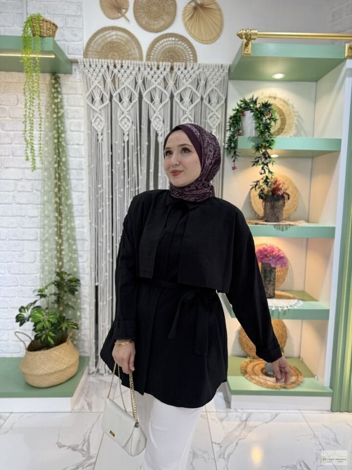 Lena Siyah Gömlek