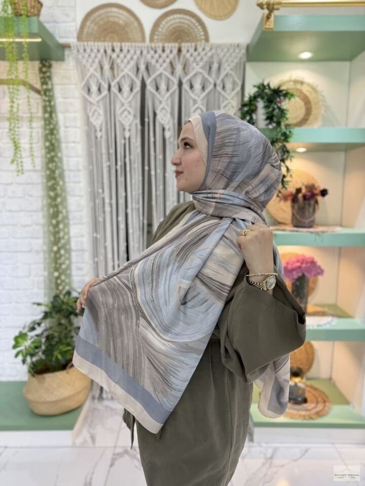 Fırça Desen Vizon  Pamuk Şal
