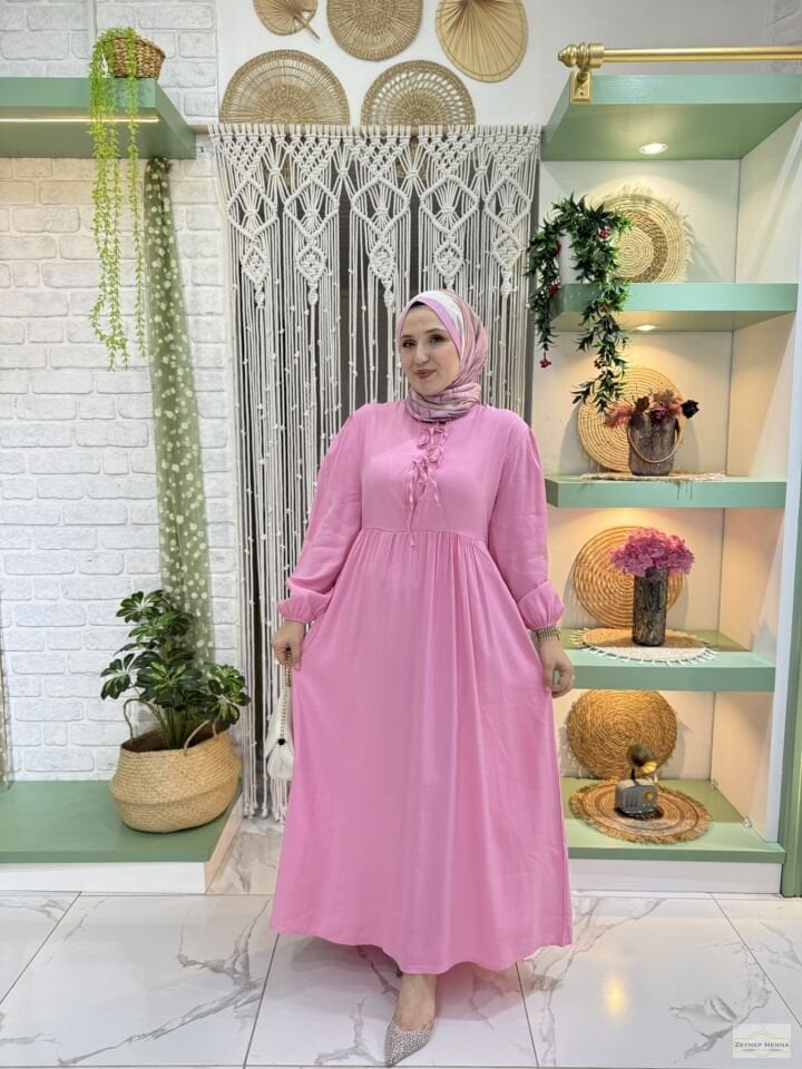 Mila Pembe Elbise