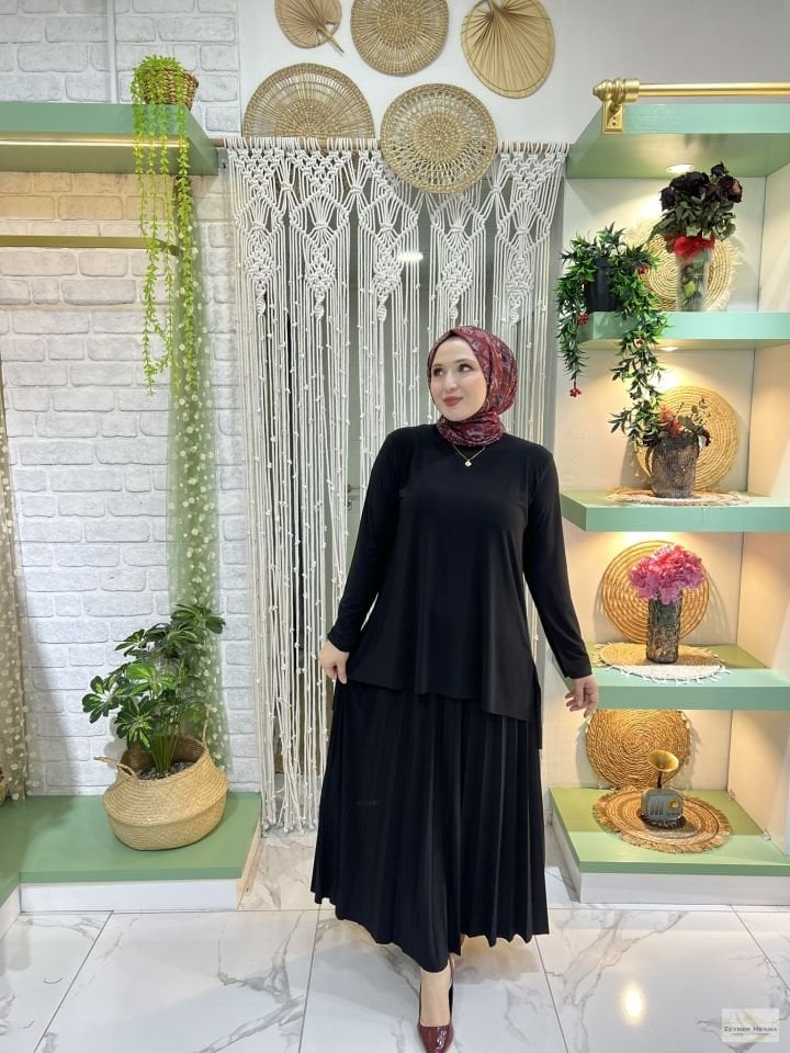 Basic Etekli Siyah Takım