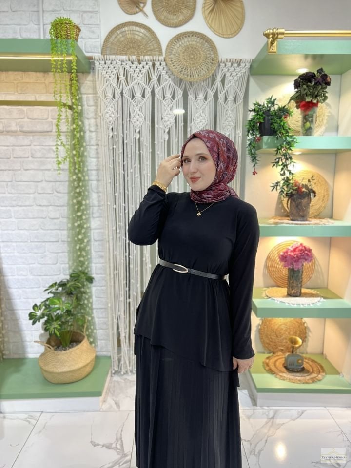 Basic Etekli Siyah Takım