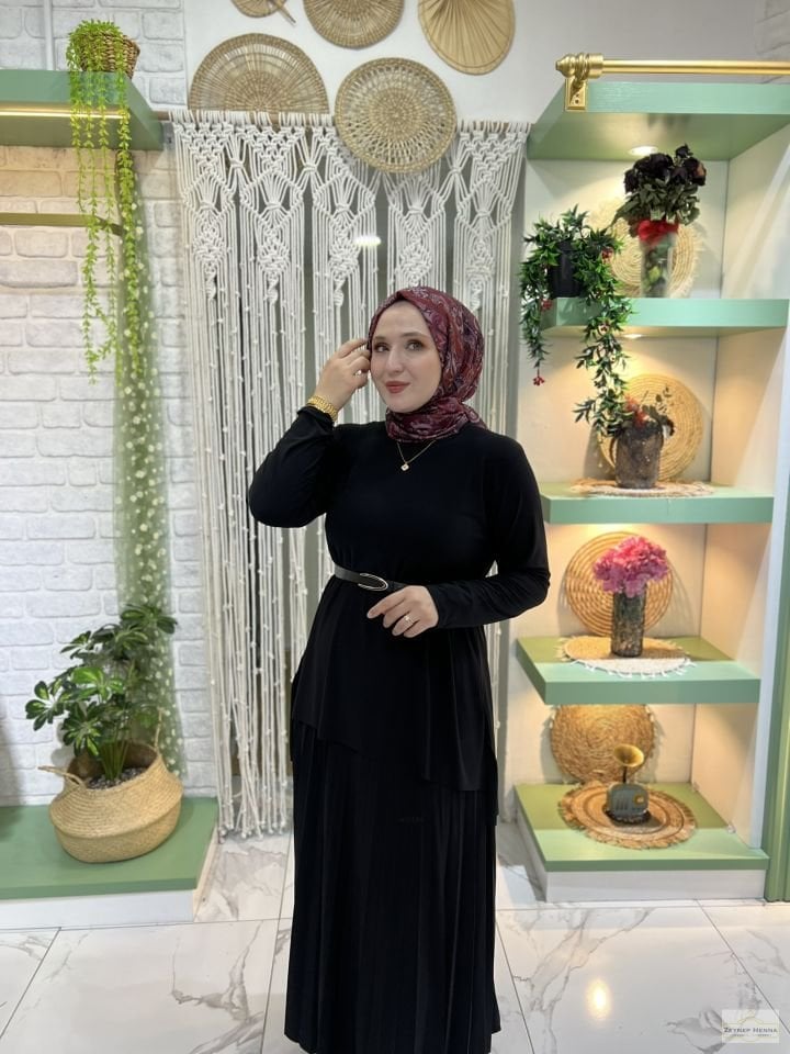 Basic Etekli Siyah Takım