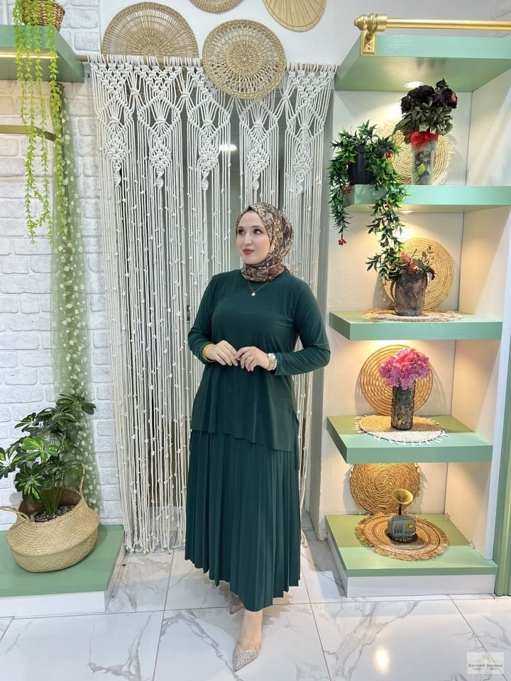 Basic Etekli Zümrüt Yeşil Takım