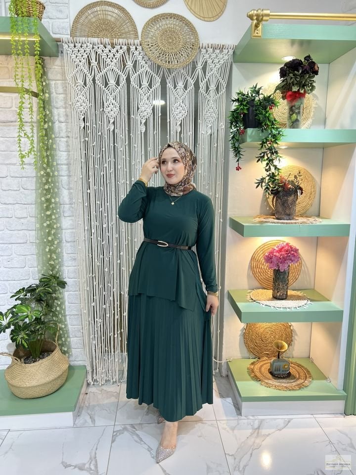 Basic Etekli Zümrüt Yeşil Takım