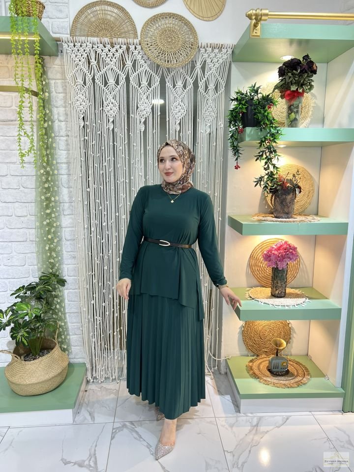Basic Etekli Zümrüt Yeşil Takım