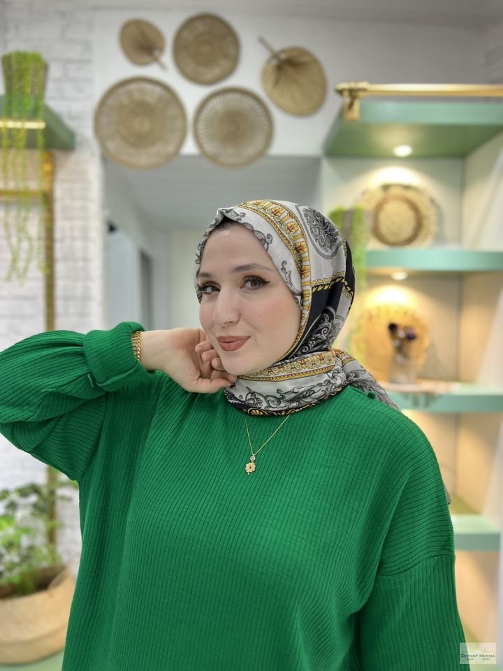 Şah Gümüş Pamuk Şal