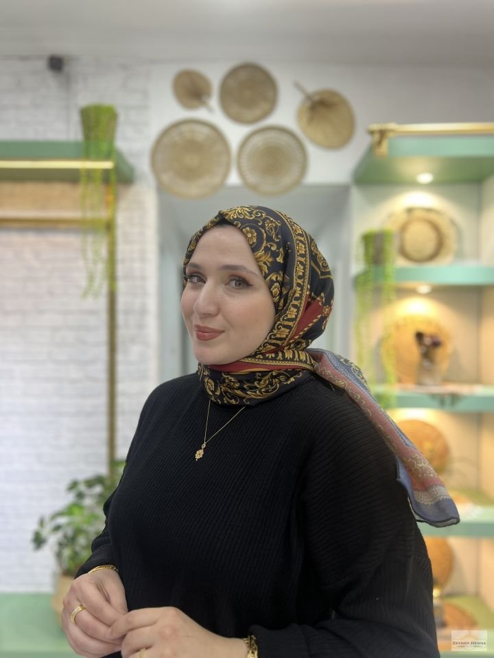 Şah Kırmızı Pamuk Şal
