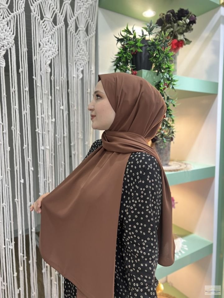Kahve Medine İpeği Şal