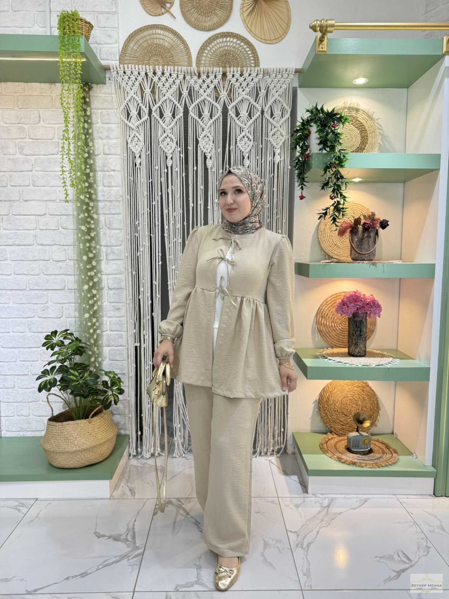 Sahra Taş Kimono Takım