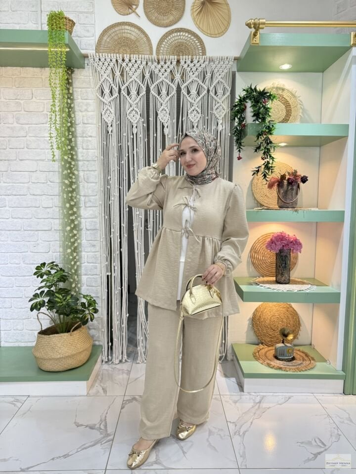 Sahra Taş Kimono Takım