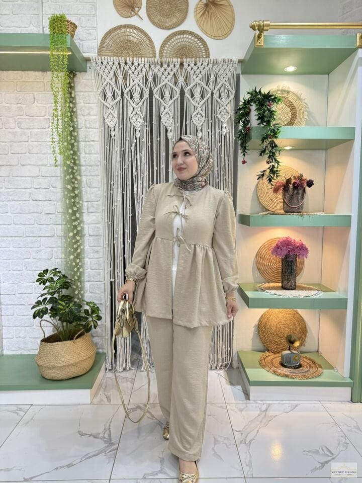 Sahra Taş Kimono Takım