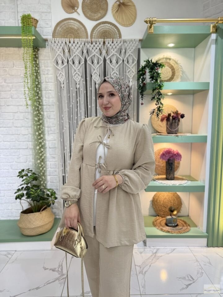 Sahra Taş Kimono Takım