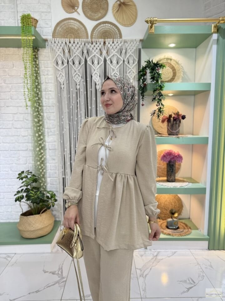 Sahra Taş Kimono Takım