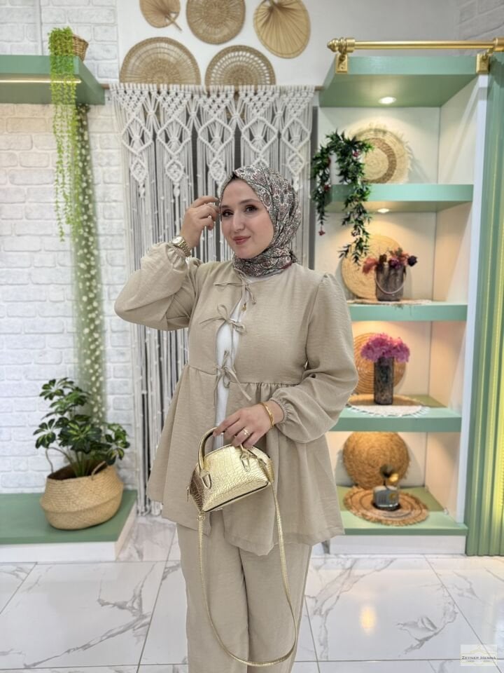 Sahra Taş Kimono Takım