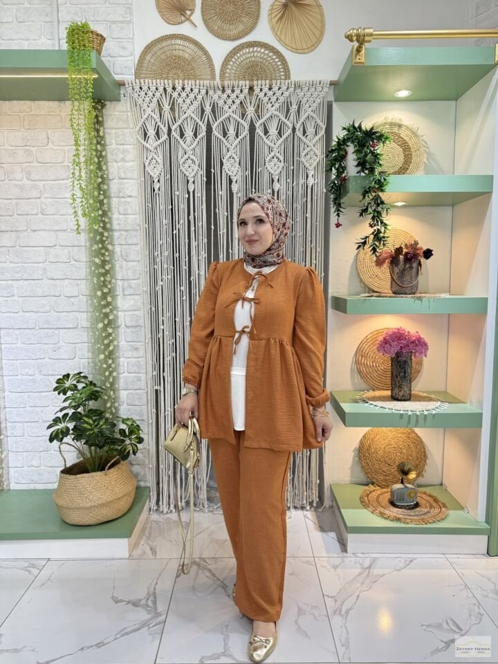 Sahra Tarçın Kimono Takım