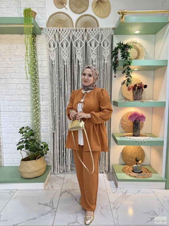 Sahra Tarçın Kimono Takım