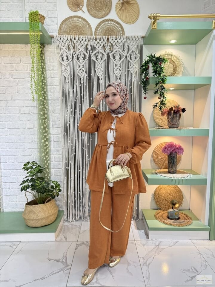 Sahra Tarçın Kimono Takım