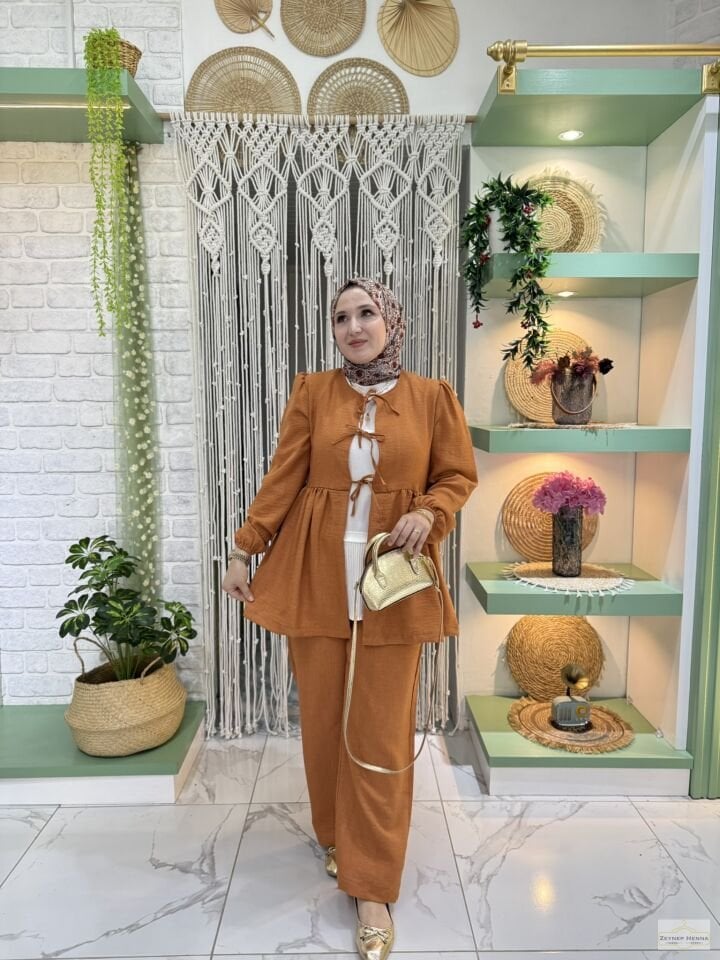 Sahra Tarçın Kimono Takım
