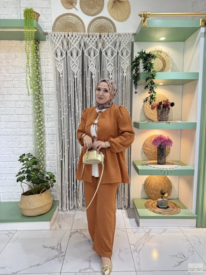 Sahra Tarçın Kimono Takım