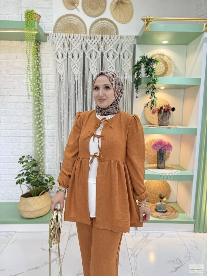Sahra Tarçın Kimono Takım