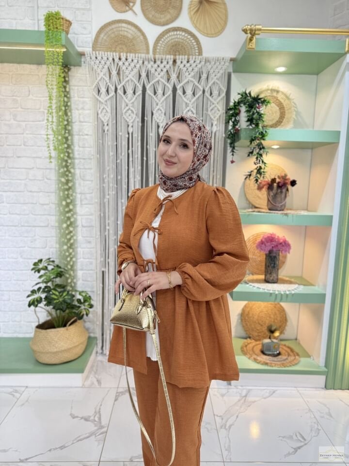 Sahra Tarçın Kimono Takım