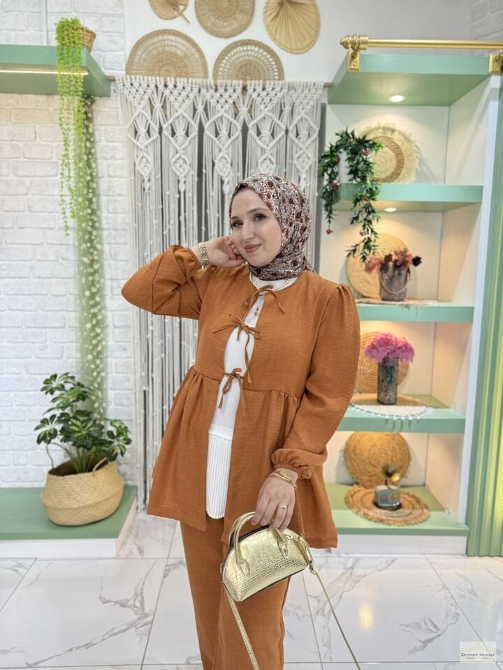 Sahra Tarçın Kimono Takım